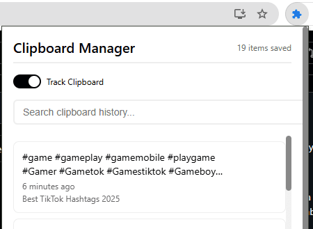 Clipboard Manager